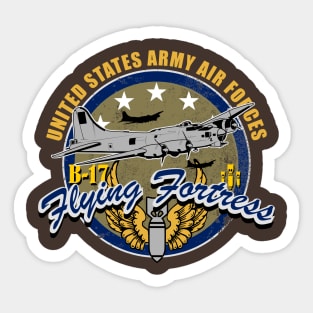 B-17 Flying Fortress (distressed) Sticker